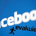 Evakuieren auf Facebook